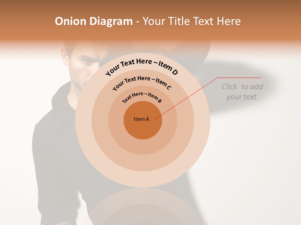 Standing Casual Model PowerPoint Template