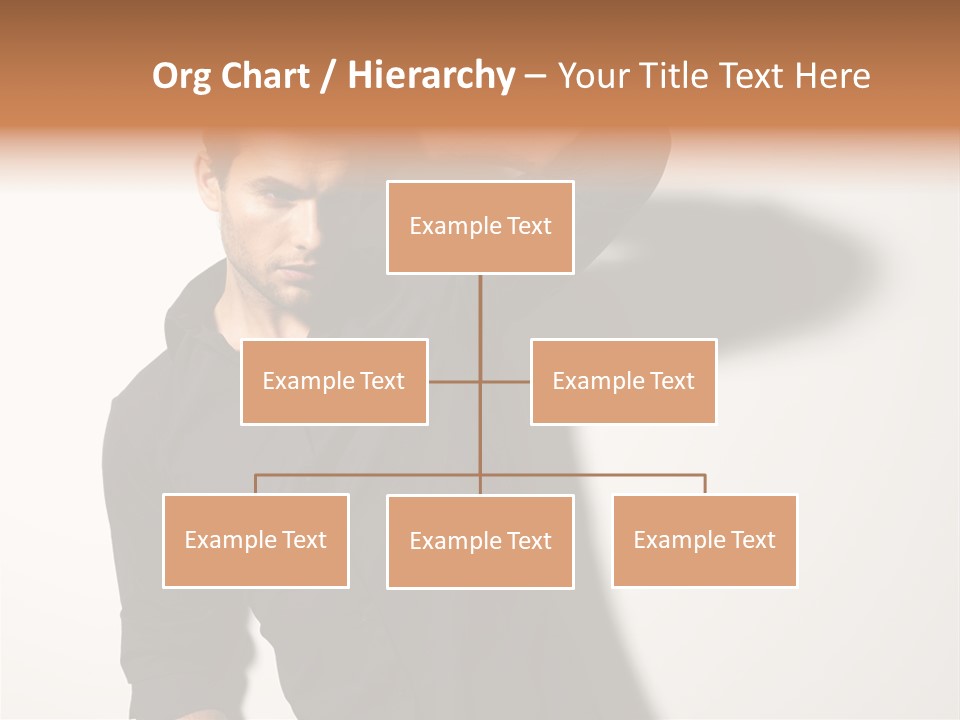 Standing Casual Model PowerPoint Template
