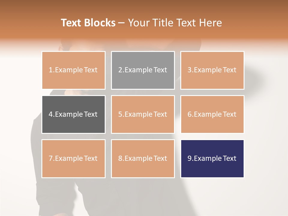 Standing Casual Model PowerPoint Template