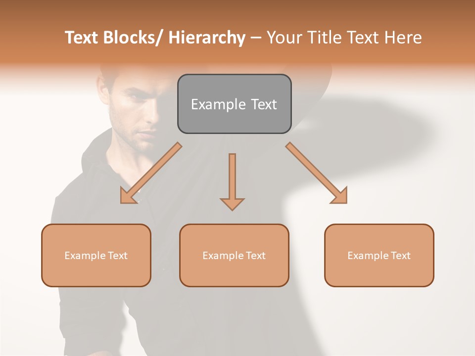 Standing Casual Model PowerPoint Template