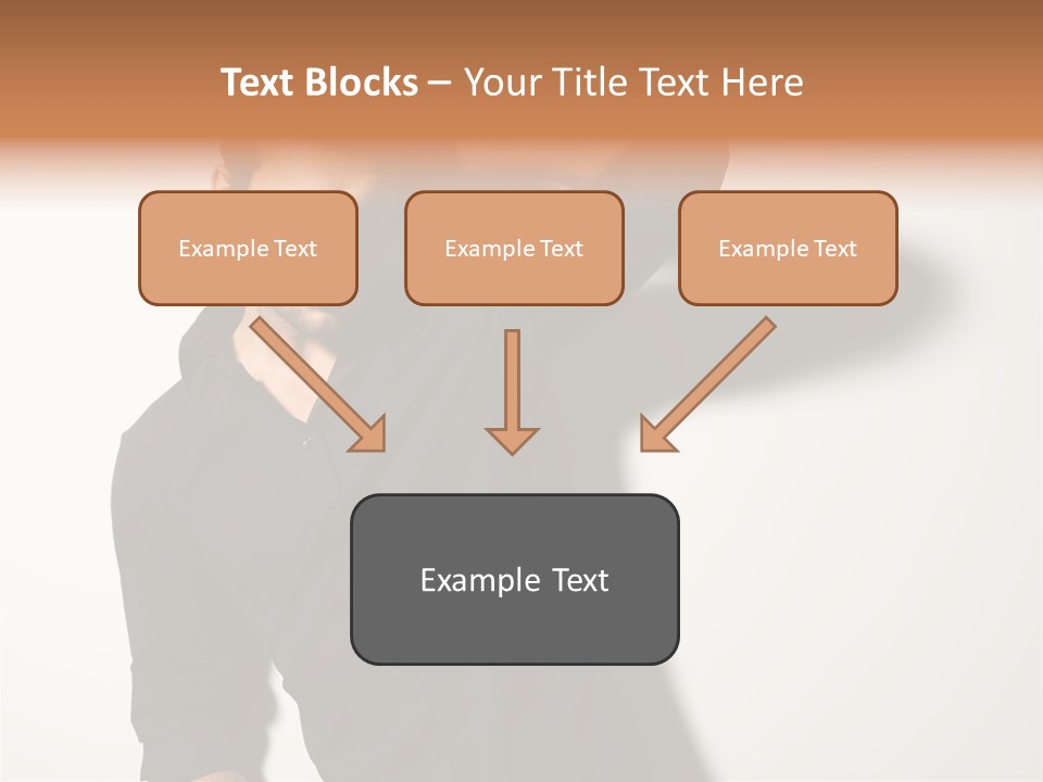 Standing Casual Model PowerPoint Template