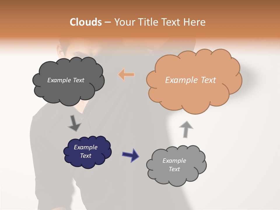 Standing Casual Model PowerPoint Template