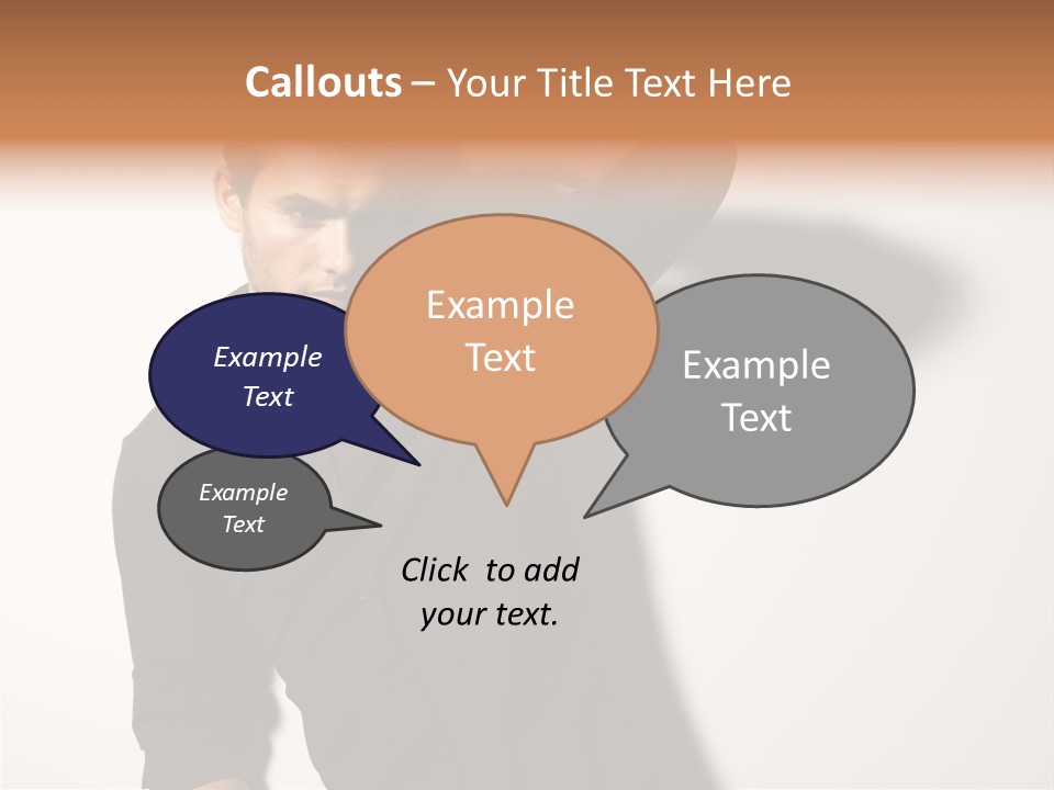 Standing Casual Model PowerPoint Template