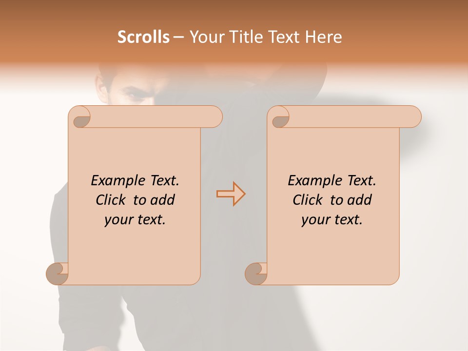Standing Casual Model PowerPoint Template