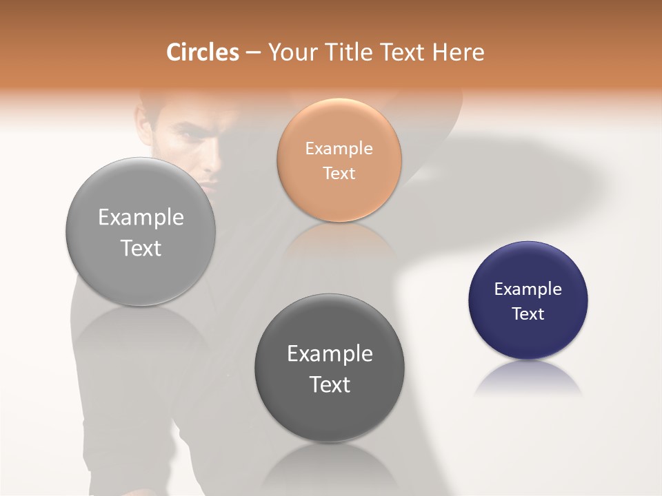 Standing Casual Model PowerPoint Template
