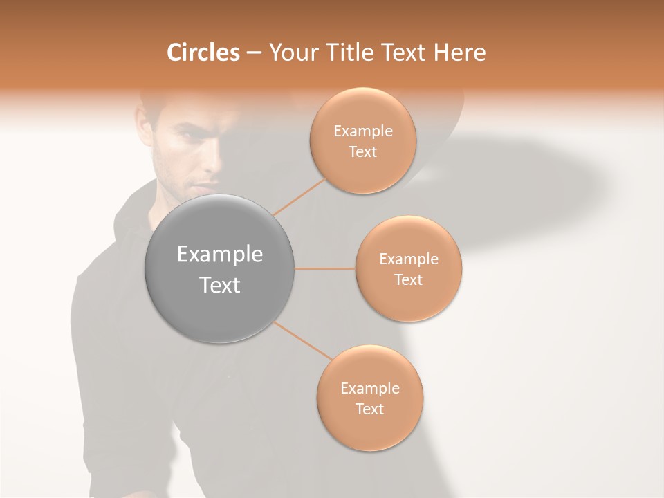 Standing Casual Model PowerPoint Template