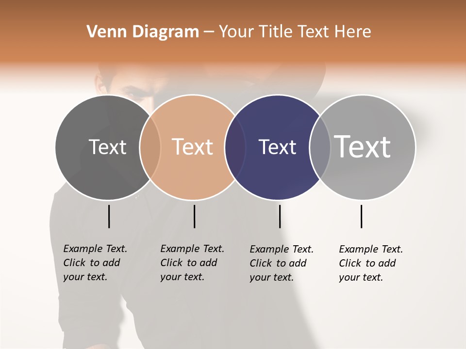 Standing Casual Model PowerPoint Template