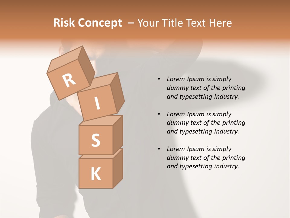 Standing Casual Model PowerPoint Template