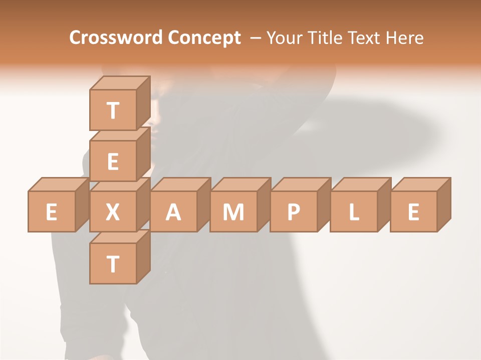 Standing Casual Model PowerPoint Template