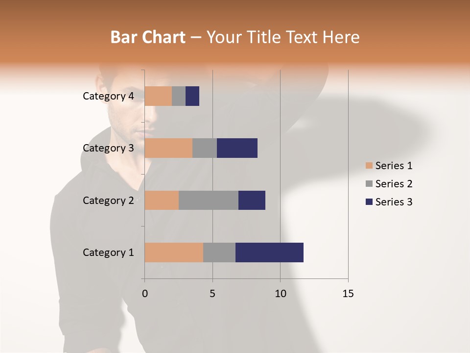 Standing Casual Model PowerPoint Template