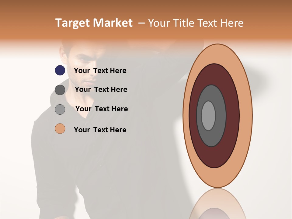 Standing Casual Model PowerPoint Template