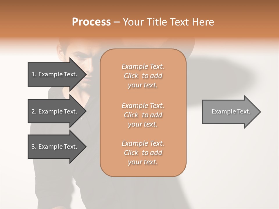 Standing Casual Model PowerPoint Template