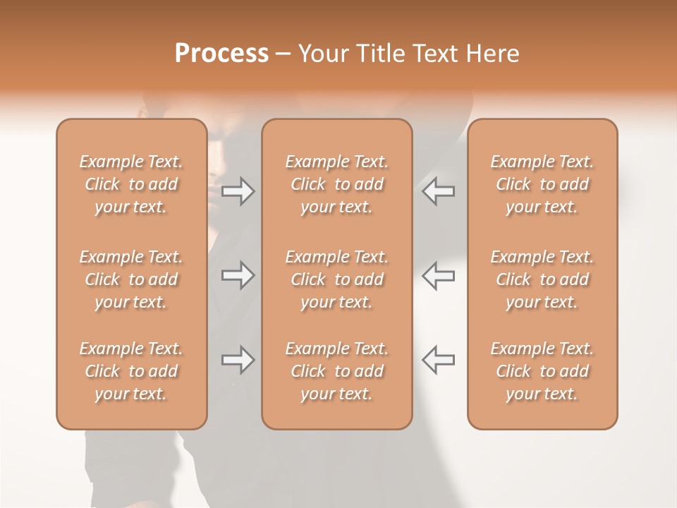 Standing Casual Model PowerPoint Template