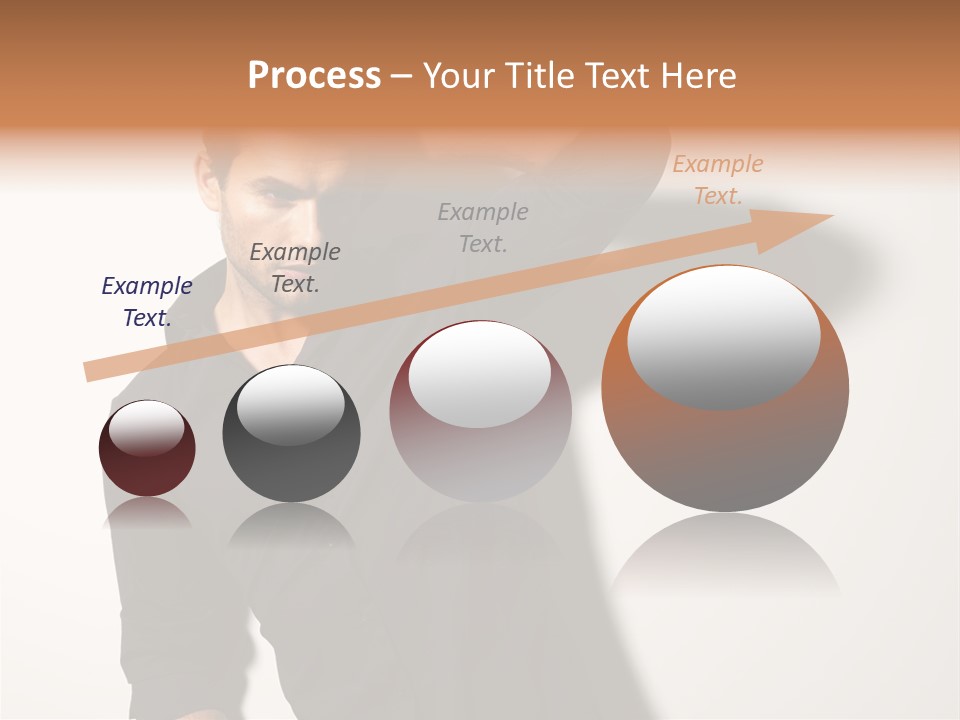 Standing Casual Model PowerPoint Template