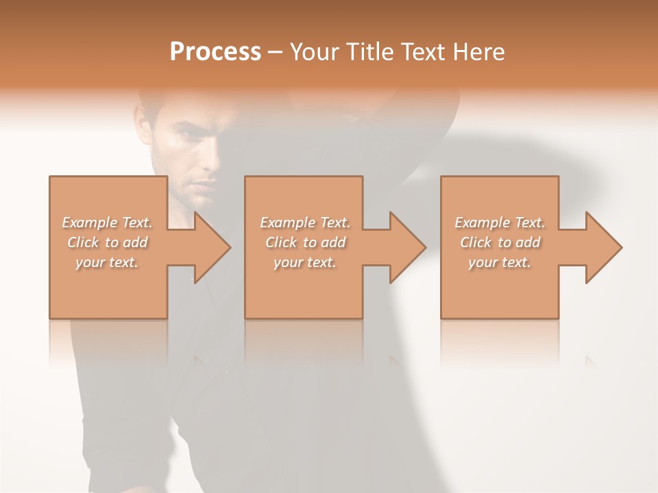 Standing Casual Model PowerPoint Template