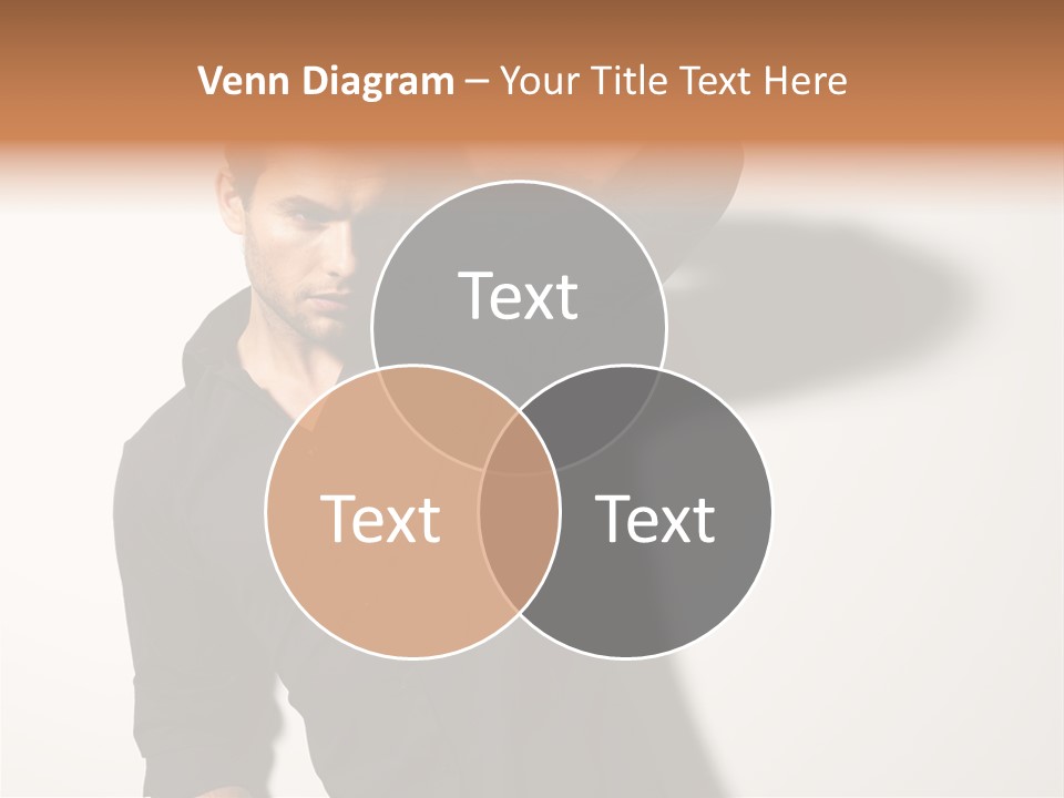 Standing Casual Model PowerPoint Template