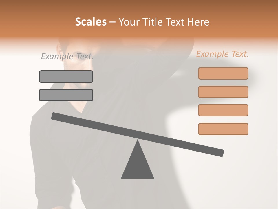 Standing Casual Model PowerPoint Template