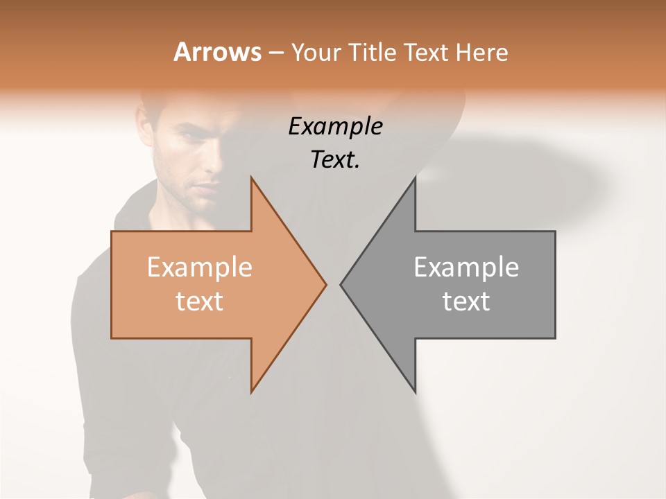 Standing Casual Model PowerPoint Template