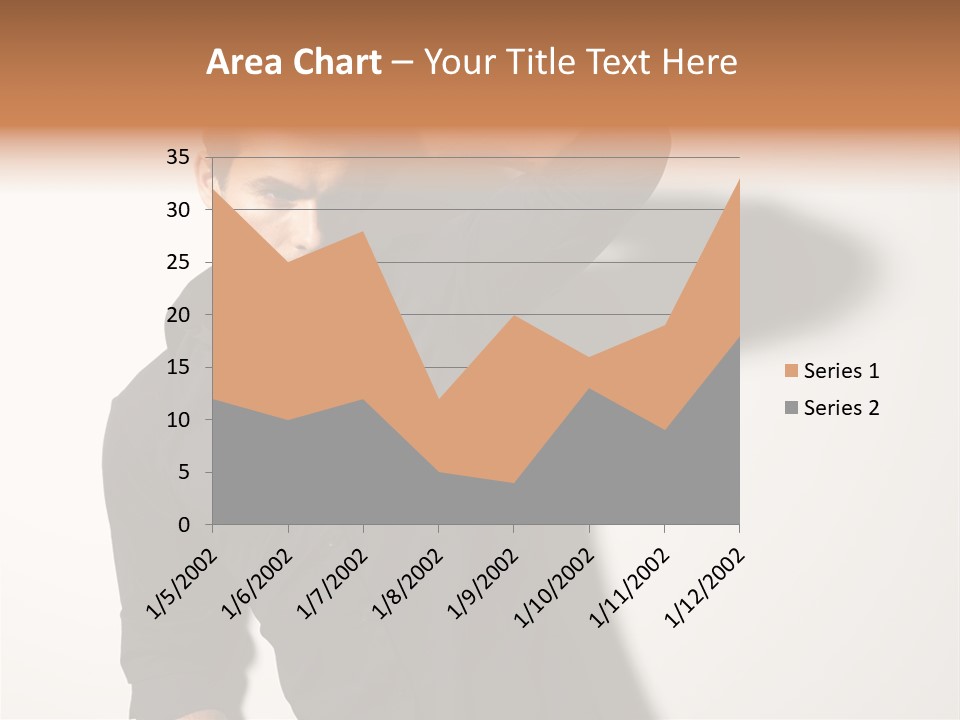 Standing Casual Model PowerPoint Template