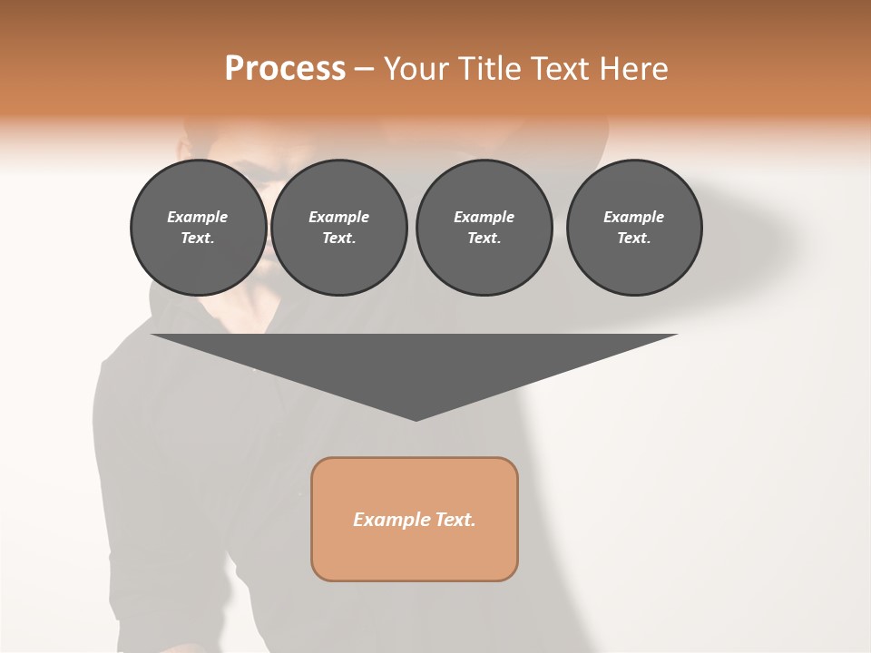 Standing Casual Model PowerPoint Template