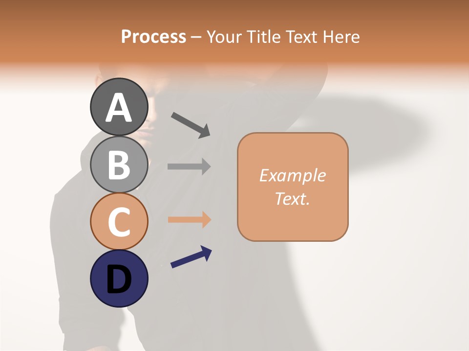 Standing Casual Model PowerPoint Template