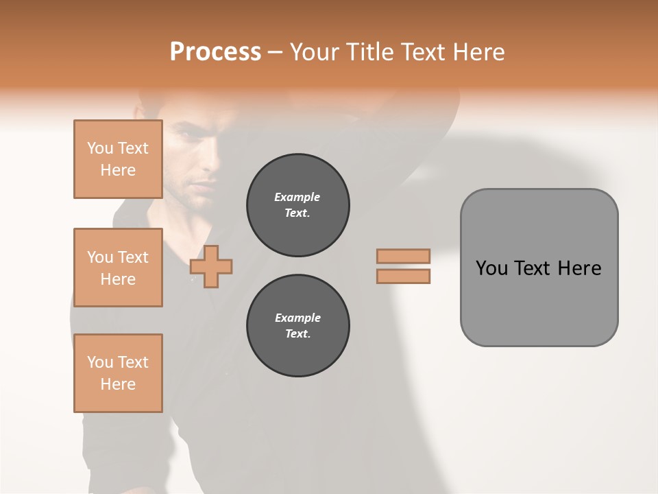 Standing Casual Model PowerPoint Template