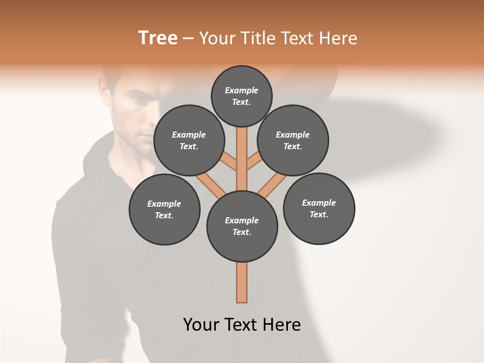 Standing Casual Model PowerPoint Template