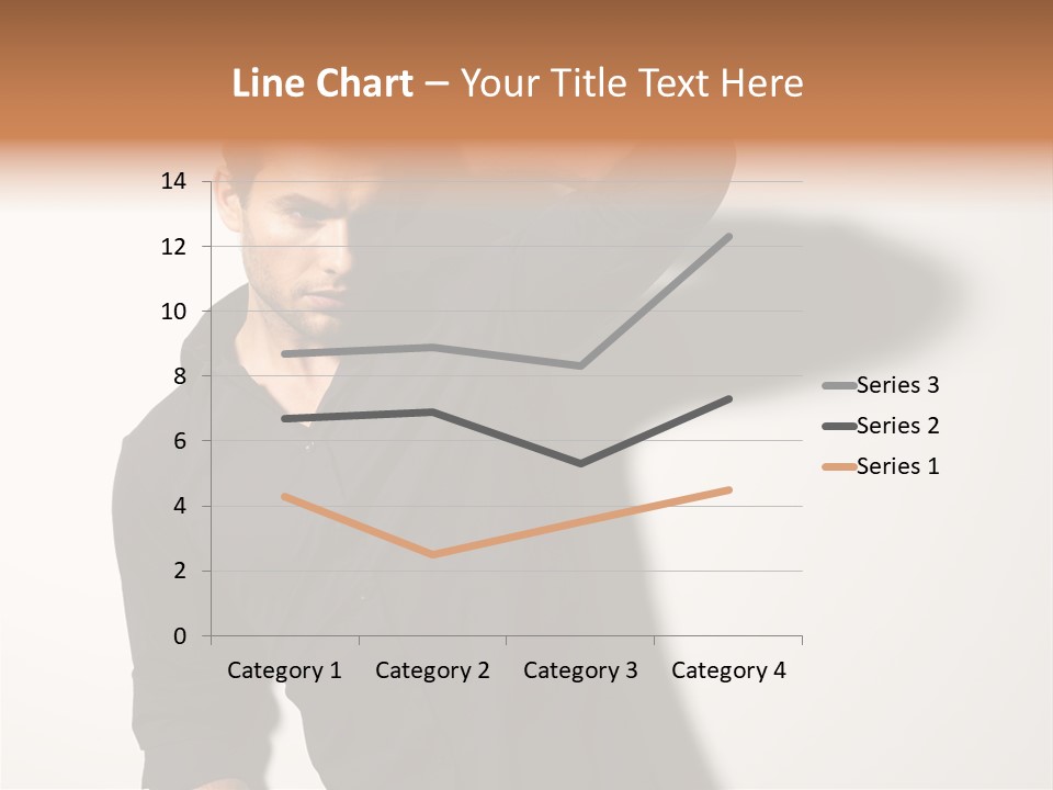 Standing Casual Model PowerPoint Template