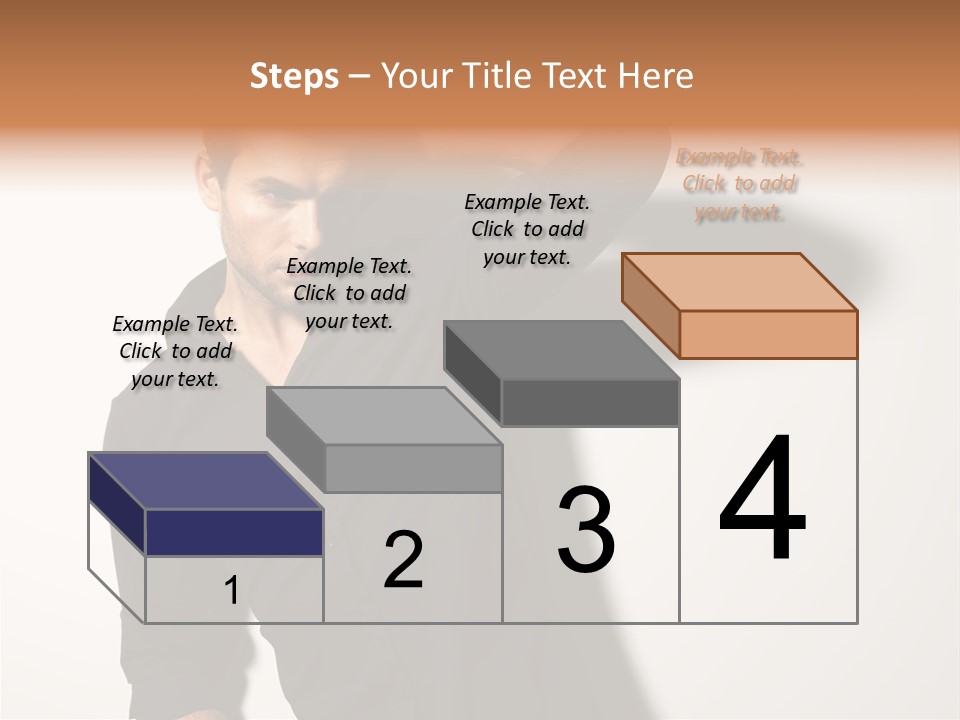 Standing Casual Model PowerPoint Template