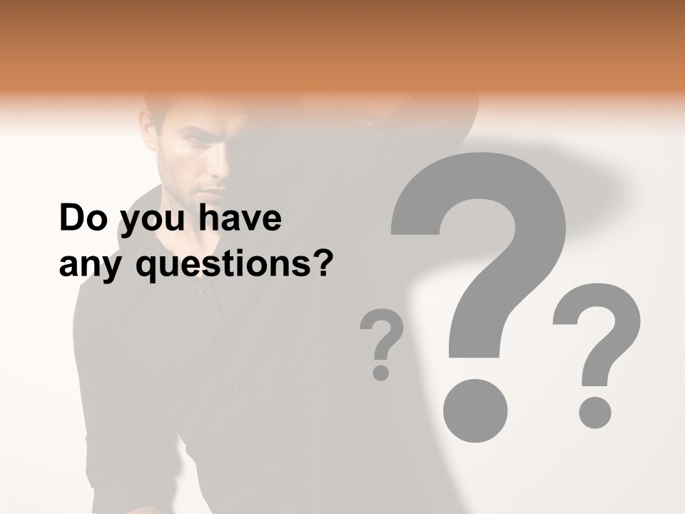 Standing Casual Model PowerPoint Template