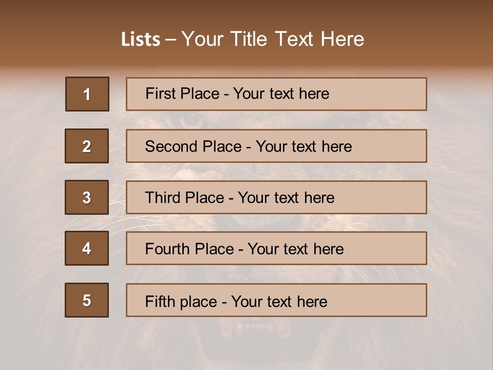 Wild Nature African PowerPoint Template