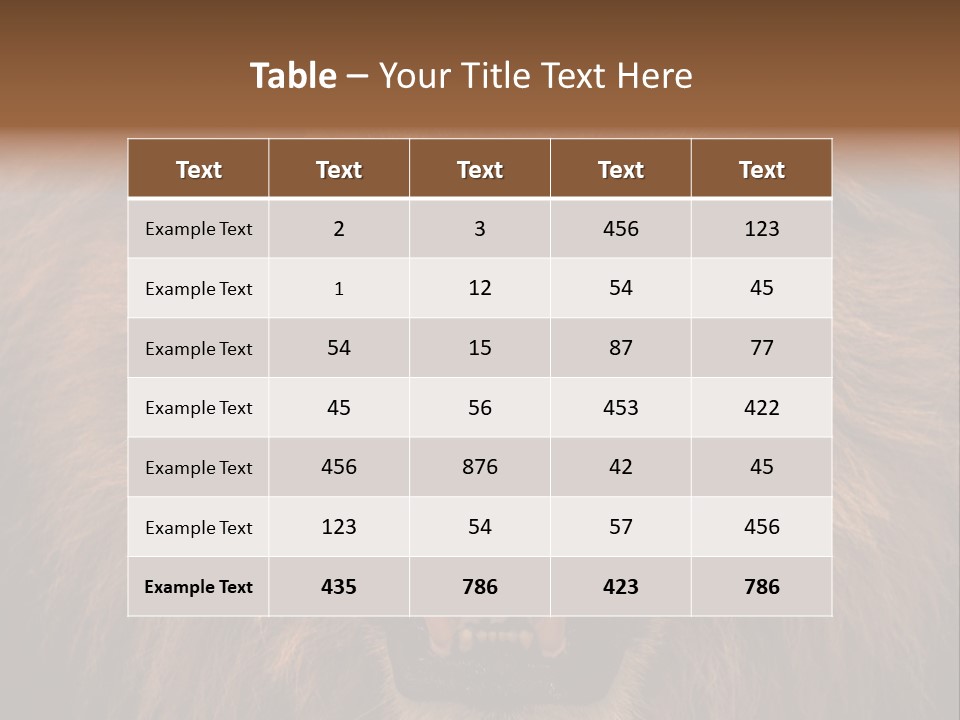 Wild Nature African PowerPoint Template