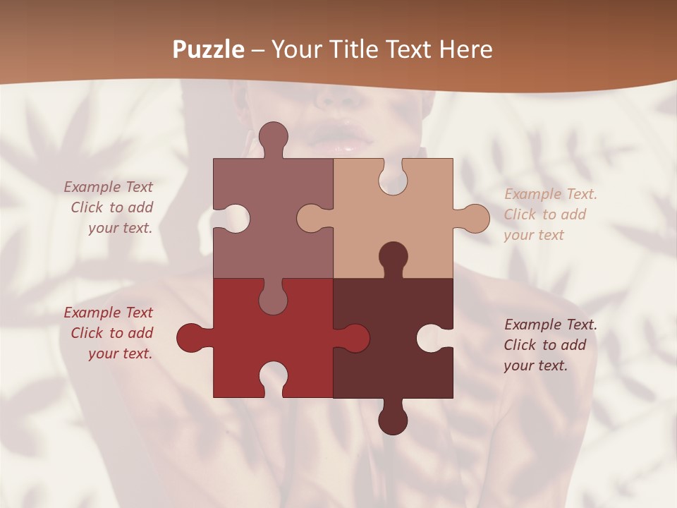 Elegance Pattern Lips PowerPoint Template