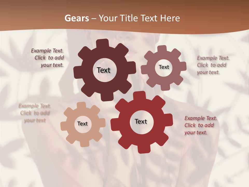 Elegance Pattern Lips PowerPoint Template