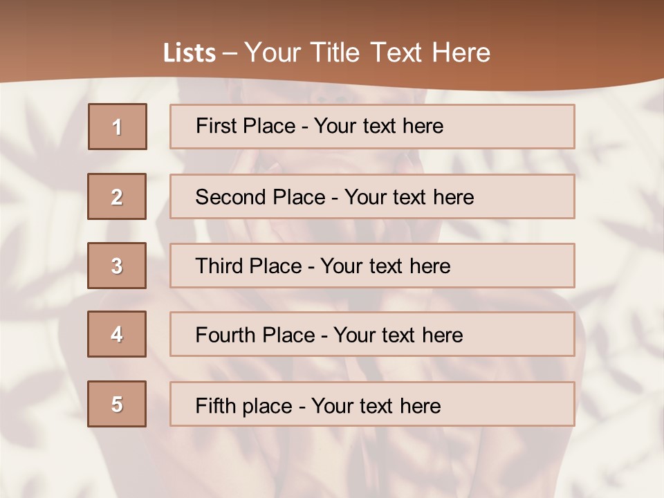 Elegance Pattern Lips PowerPoint Template