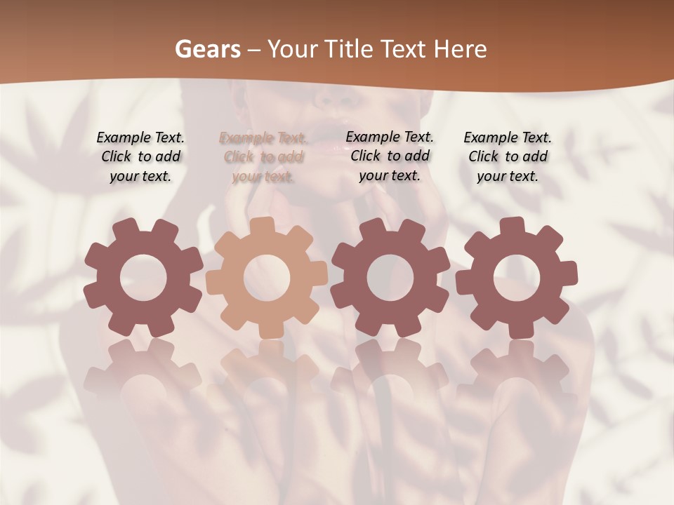 Elegance Pattern Lips PowerPoint Template