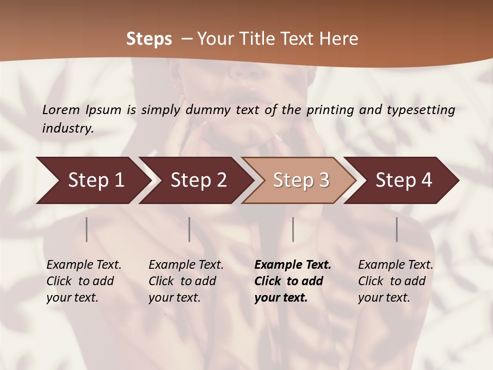 Elegance Pattern Lips PowerPoint Template