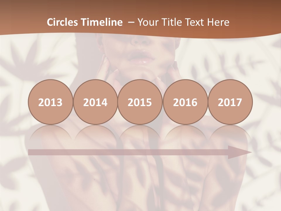 Elegance Pattern Lips PowerPoint Template