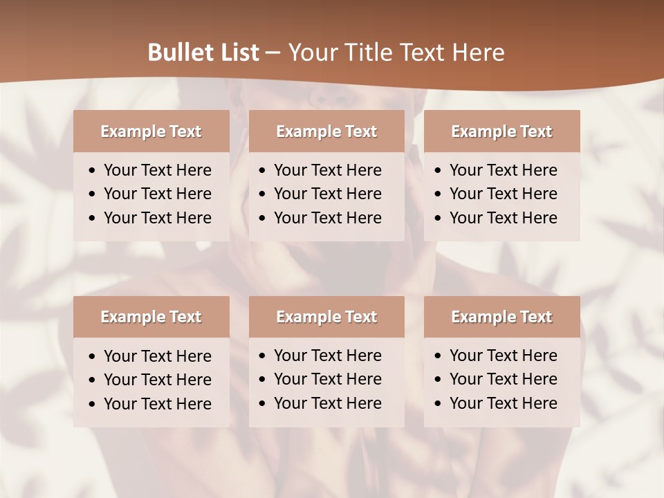 Elegance Pattern Lips PowerPoint Template