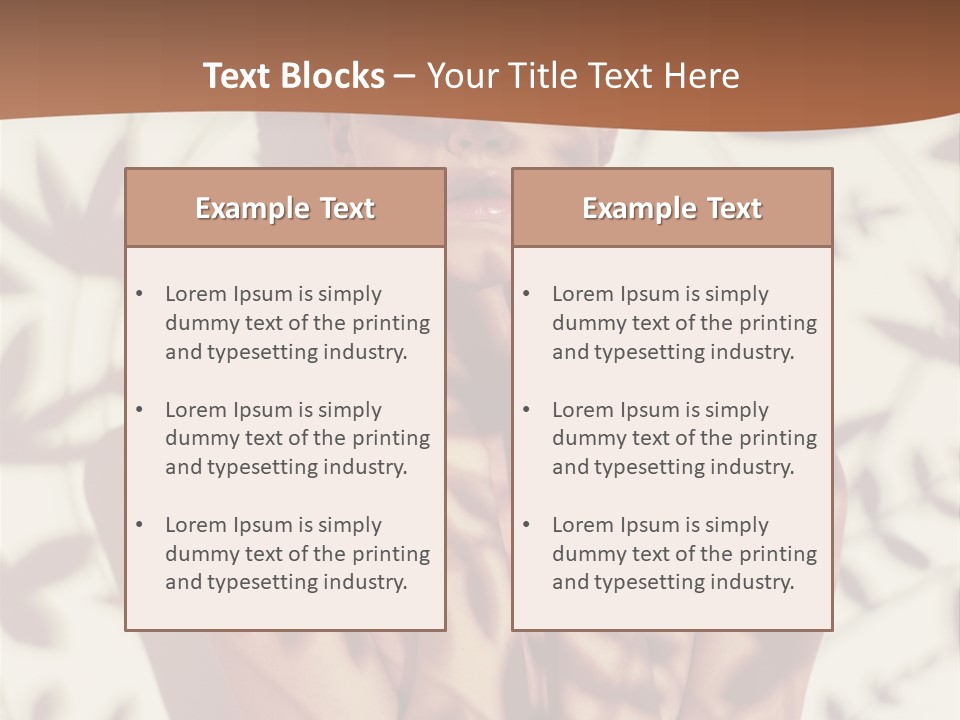Elegance Pattern Lips PowerPoint Template