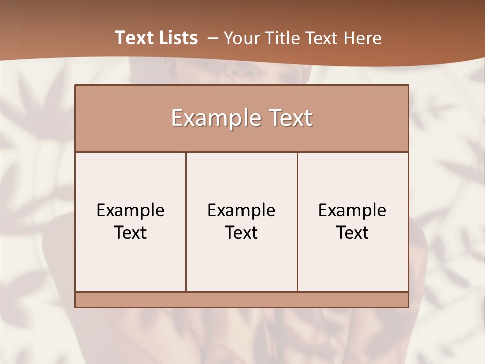 Elegance Pattern Lips PowerPoint Template