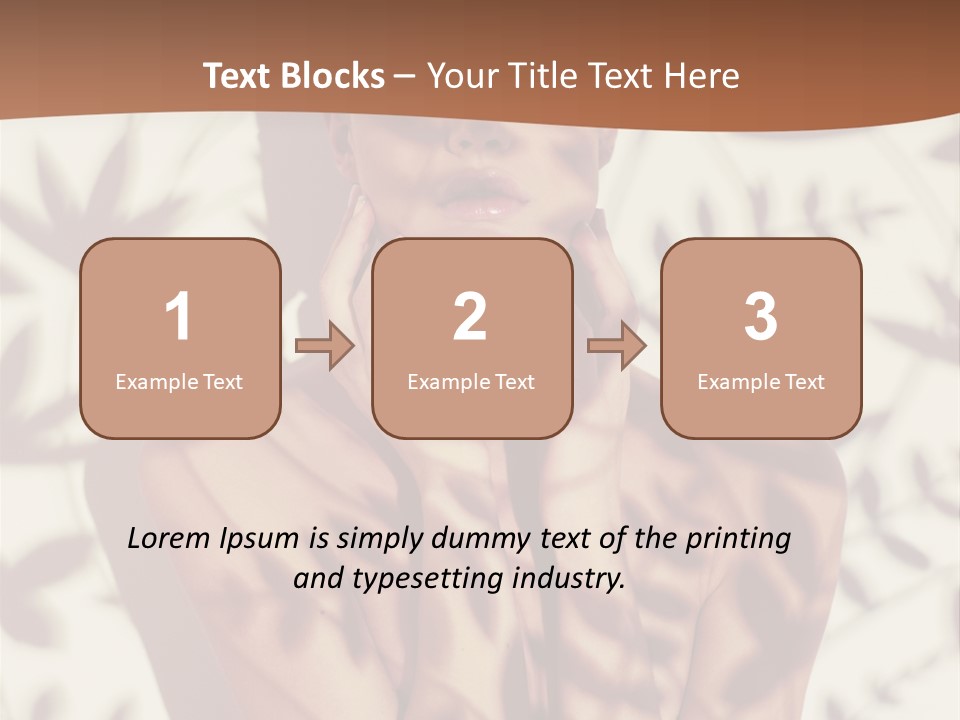 Elegance Pattern Lips PowerPoint Template