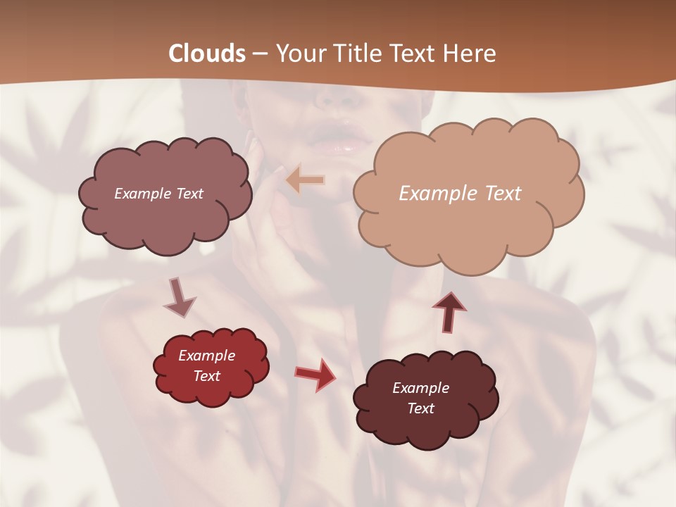 Elegance Pattern Lips PowerPoint Template