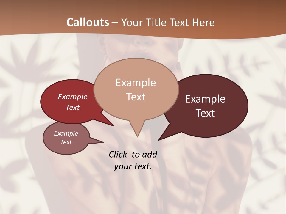 Elegance Pattern Lips PowerPoint Template