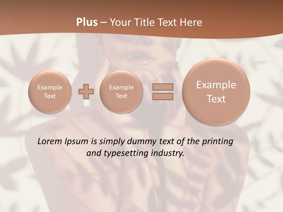 Elegance Pattern Lips PowerPoint Template