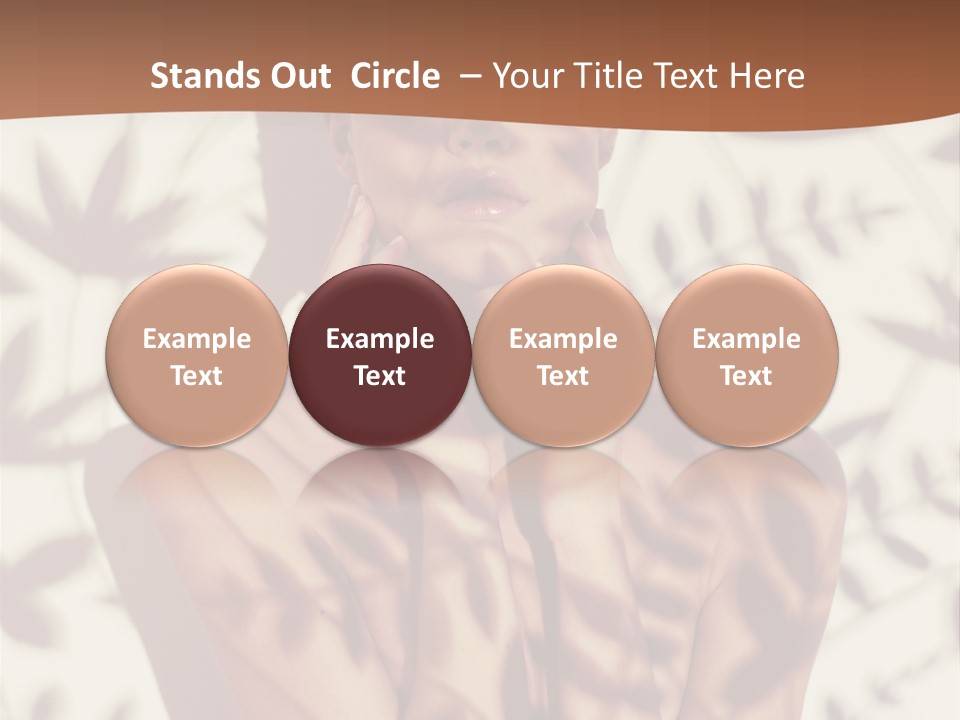 Elegance Pattern Lips PowerPoint Template