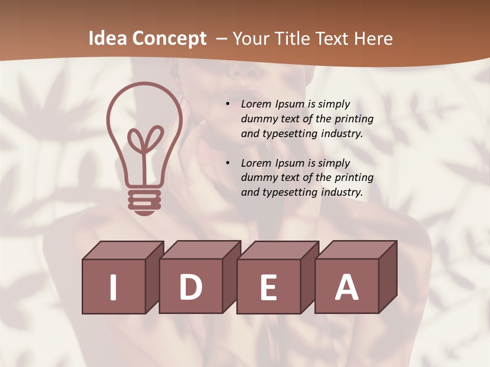 Elegance Pattern Lips PowerPoint Template