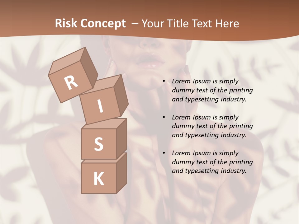 Elegance Pattern Lips PowerPoint Template