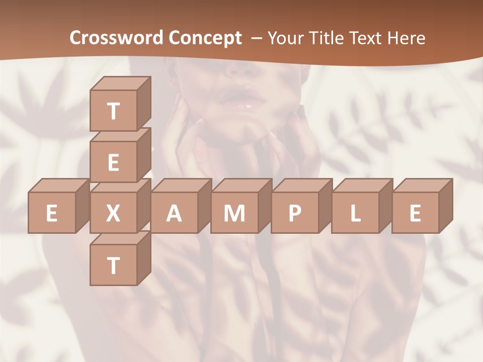 Elegance Pattern Lips PowerPoint Template