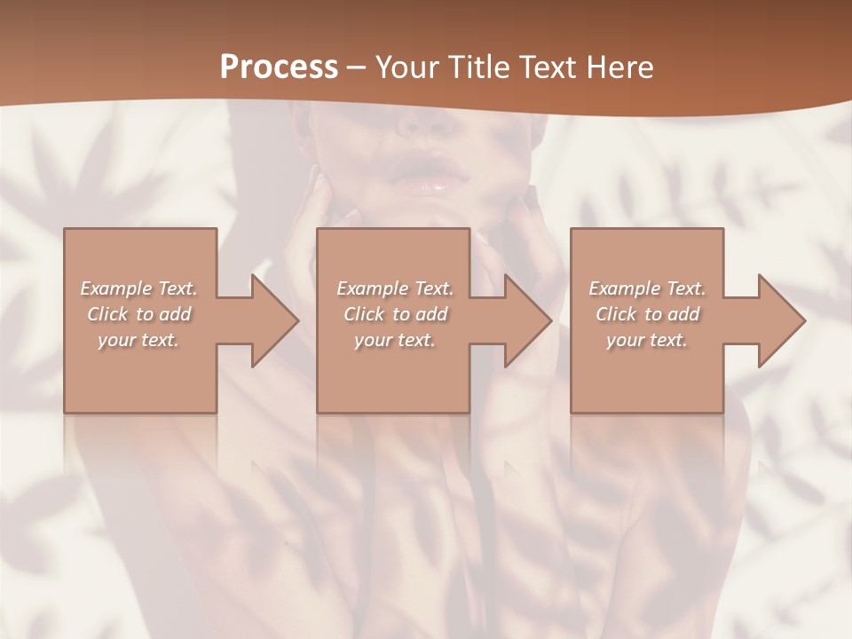 Elegance Pattern Lips PowerPoint Template